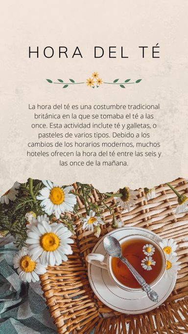 Cartel hora del té