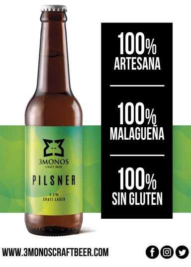 Cerveza 3 monos pilsner